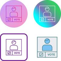 Candidate Banner Icon Design vector