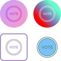 votar enlace icono diseño vector