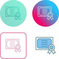 Certificate Icon Design vector