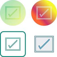 Checkbox Icon Design vector