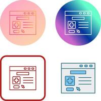 Browser Icon Design vector