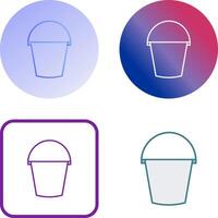 Water Bucket Icon Design vector