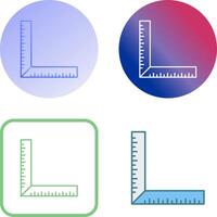 square Ruler Icon Design vector