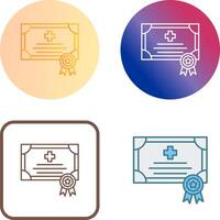 Certificate Icon Design vector