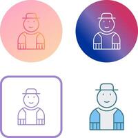 Gardener Icon Design vector