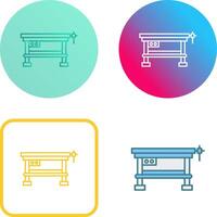 Work Bench Icon Design vector