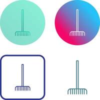 Fork picking Leaves Icon Design vector