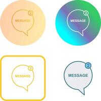 Message Bubbles Icon Design vector