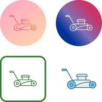 Lawn Mower Icon Design vector