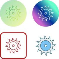 Saw Blade Icon Design vector