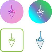 Plumb Bob Icon Design vector