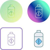 Pesticide Bottle Icon Design vector