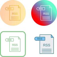 RSS Icon Design vector