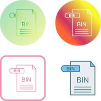 BIN Icon Design vector