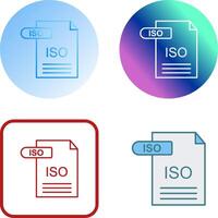 ISO Icon Design vector