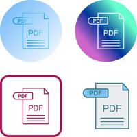 PDF Icon Design vector