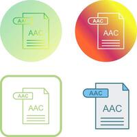 aac icono diseño vector