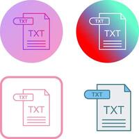 TXT icono diseño vector