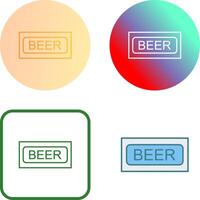 Beer Sign Icon Design vector