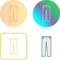 diseño de icono de pantalones vector