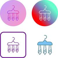 Three Ties Icon Design vector