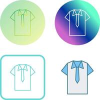 Shirt and Tie Icon Design vector