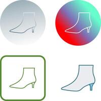 Boots with Heels Icon Design vector