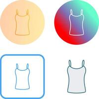 Ladies Vest Icon Design vector