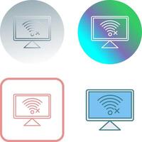 Disconnected Network Icon Design vector