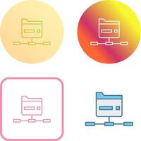 Network Folder Icon Design vector