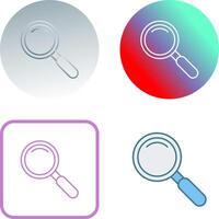 Magnifiying Glass Icon Design vector