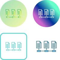 Network Files Icon Design vector