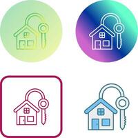 House Key Icon Design vector