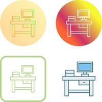 Table Icon Design vector