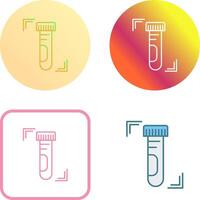 Test Tube Icon Design vector