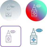 Eye Drop Icon Design vector