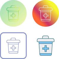 Dustbin Icon Design vector