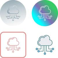 diseño de icono de computación en la nube vector