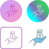 salario icono diseño vector