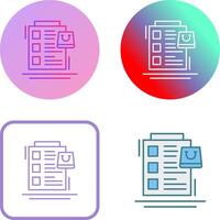 Wish List Icon Design vector