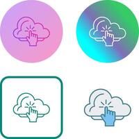 Cloud Computing Icon Design vector