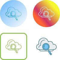 Magnifying Glass Icon Design vector