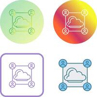 Network Icon Design vector