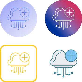 Cloud Computing Icon Design vector