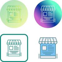 Mobile Shop Icon Design vector