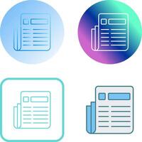 News Paper Icon Design vector
