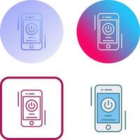 Power Button Icon Design vector