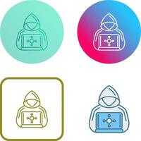 Hacker Icon Design vector