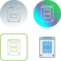 Ssd Icon Design vector