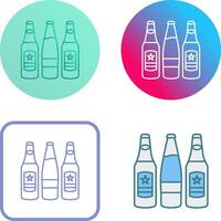 Beer Bottles Icon Design vector